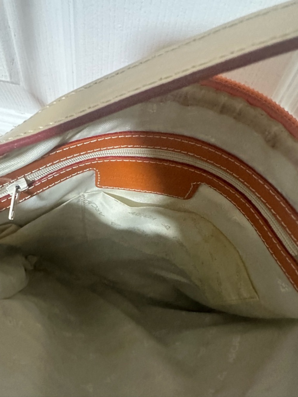 ArcadiaOrange Embossed Crossbody Shoulder Bag - Picture 7 of 9